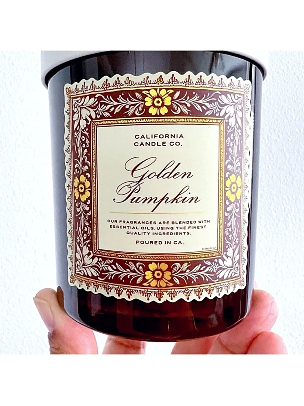 Leoben Company Golden Pumpkin Scented Candle - Brown